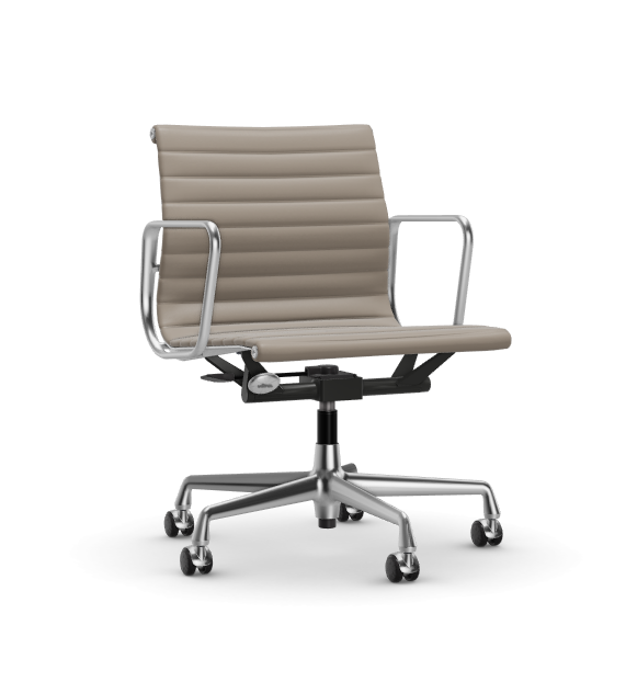 Eames Aluminium Chair EA 117 - Work - leder