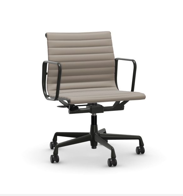 Eames Aluminium Chair EA 117 - Work - leder