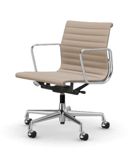 vitra Eames Aluminium Chair EA 117 - Work - Hopsak - Hopsak nude/ivory - verchroomd onderstel