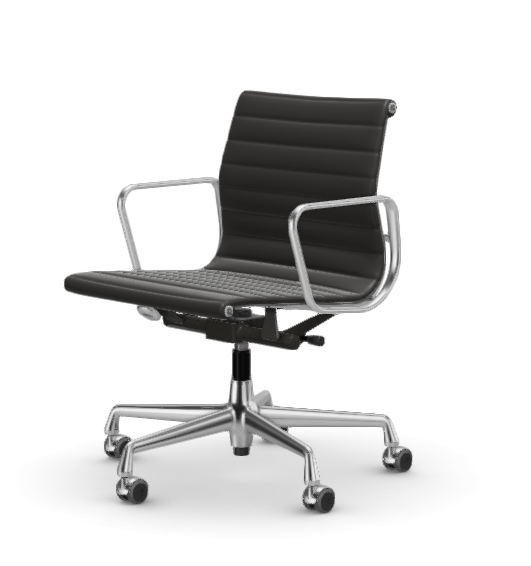 Eames Aluminium Chair EA 118 - Work - leder