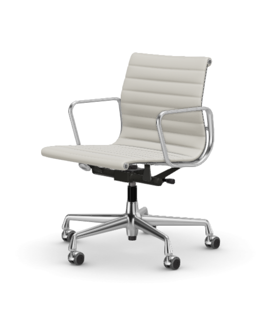 Eames Aluminium Chair EA 118 - Work - leder