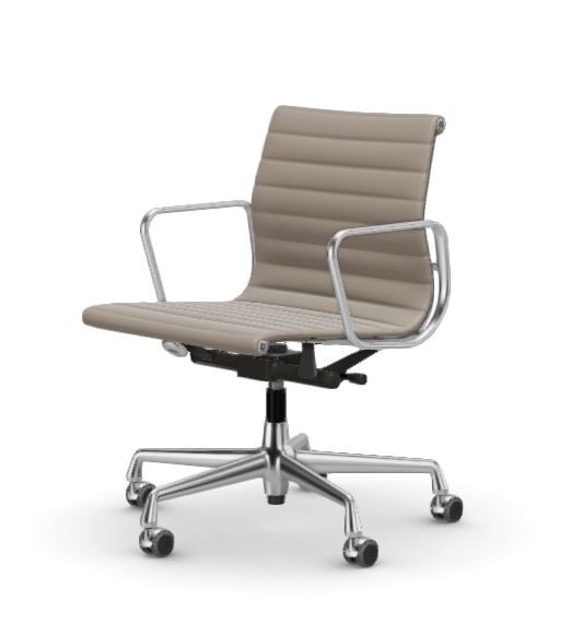 Eames Aluminium Chair EA 118 - Work - leder