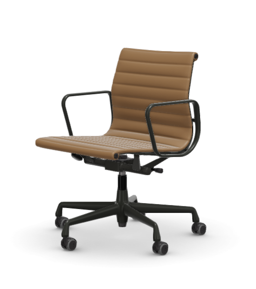 Eames Aluminium Chair EA 118 - Work - leder