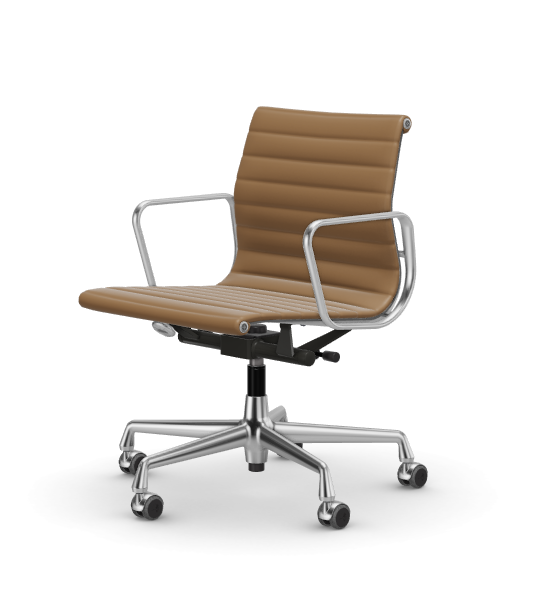 Eames Aluminium Chair EA 118 - Work - leder