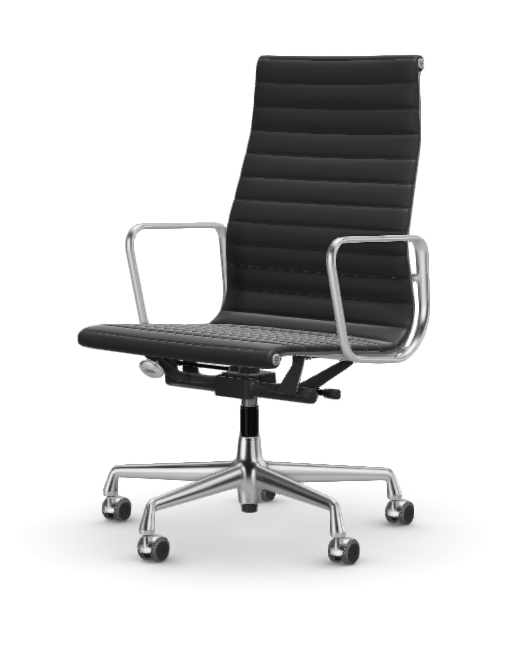 Eames Aluminium Chair EA 119 - Work - leder