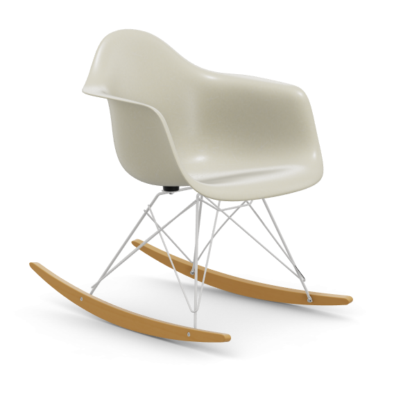 vitra Eames Fiberglass Armchair RAR - wit - parchment - licht