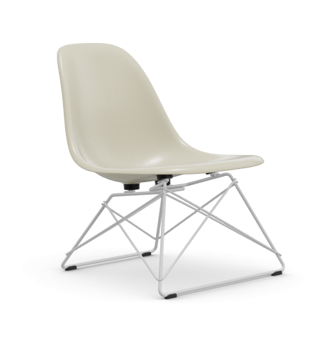 vitra Eames Fiberglass Side chair LSR - wit - parchment