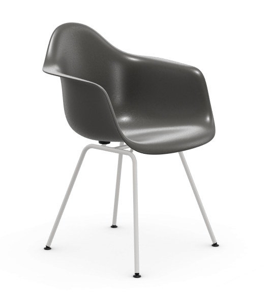 vitra Eames Fiberglass Armchair DAX - wit - elephant hide grey