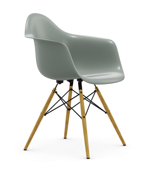 vitra Eames Fiberglass Armchair DAW - raw umber - licht