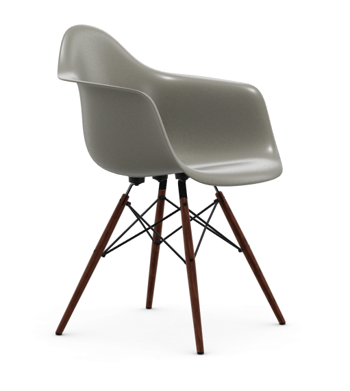 vitra Eames Fiberglass Armchair DAW - raw umber - donker