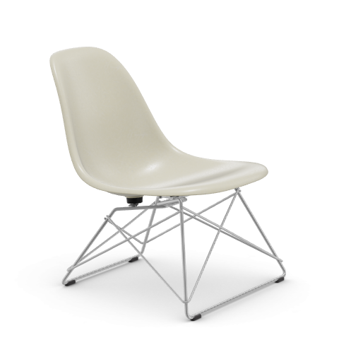 Eames Fiberglass Side chair LSR  - verchroomd