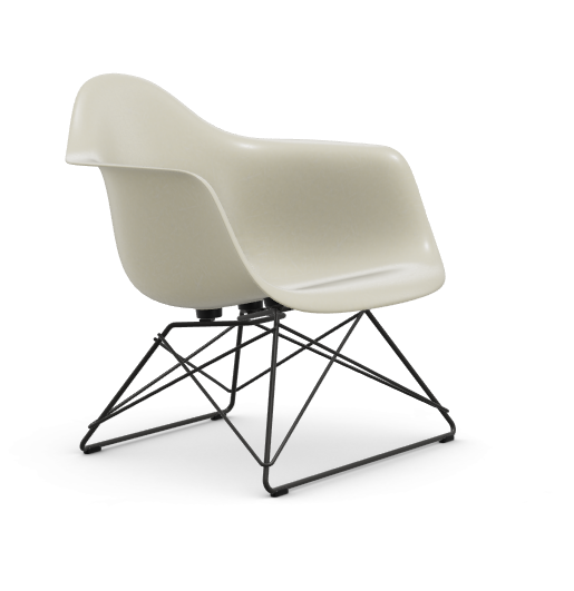 Eames Fiberglass Armchair LAR - zwart