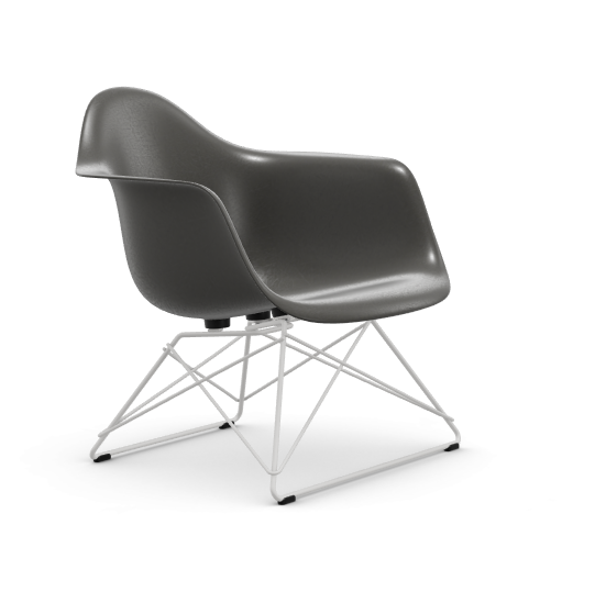 vitra Eames Fiberglass Armchair LAR - wit - elephant hide grey