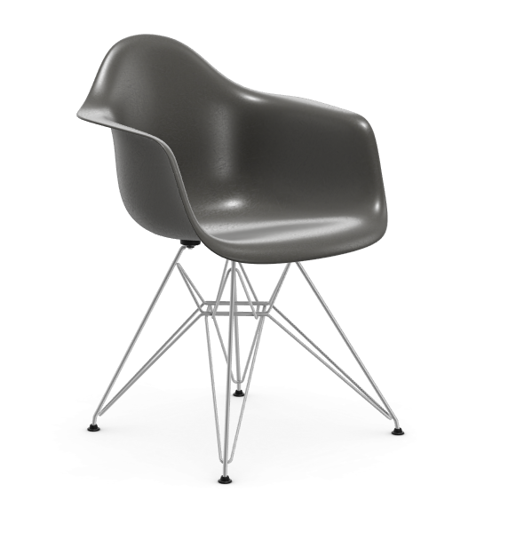 Eames Fiberglass Armchair DAR - verchroomd