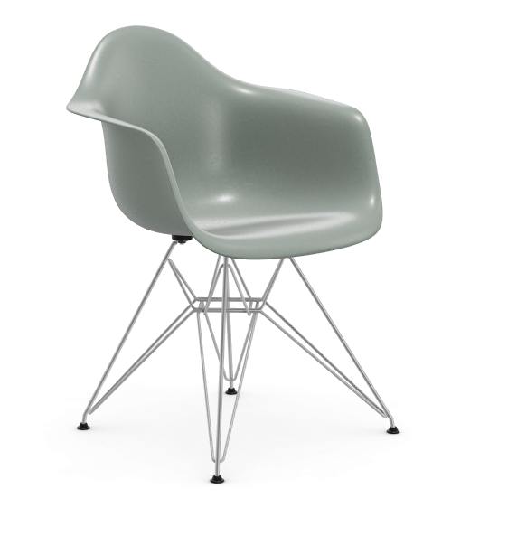 Eames Fiberglass Armchair DAR - verchroomd