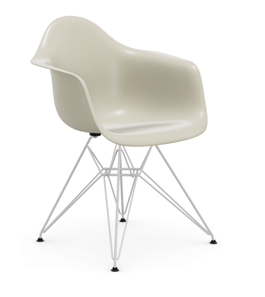 Eames Fiberglass Armchair DAR - wit