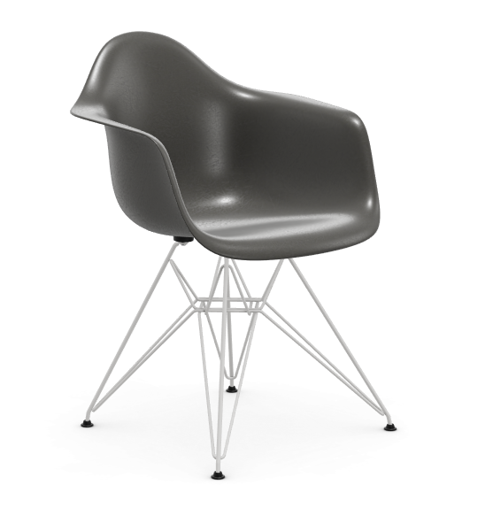 vitra Eames Fiberglass Armchair DAR - wit - elephant hide grey