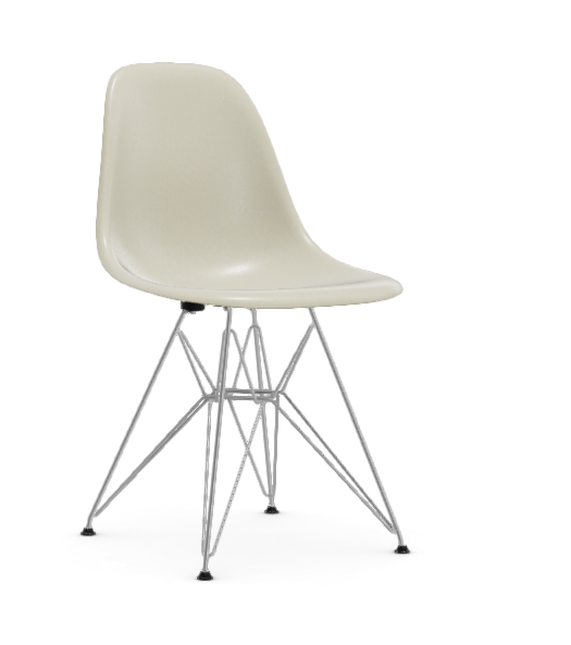 Eames Fiberglass Side chair DSR - verchroomd