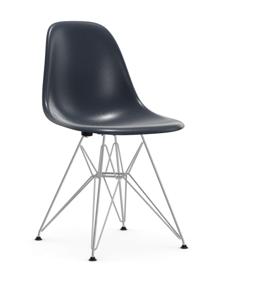 Eames Fiberglass Side chair DSR - verchroomd