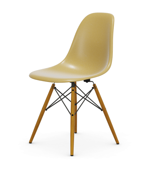 vitra Eames Fiberglass Side chair DSW - essen - light ochre