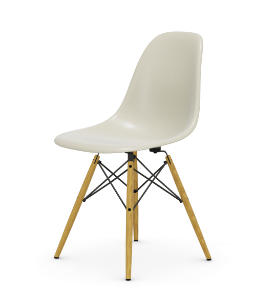 Eames Fiberglass Side chair DSW - esdoorn licht