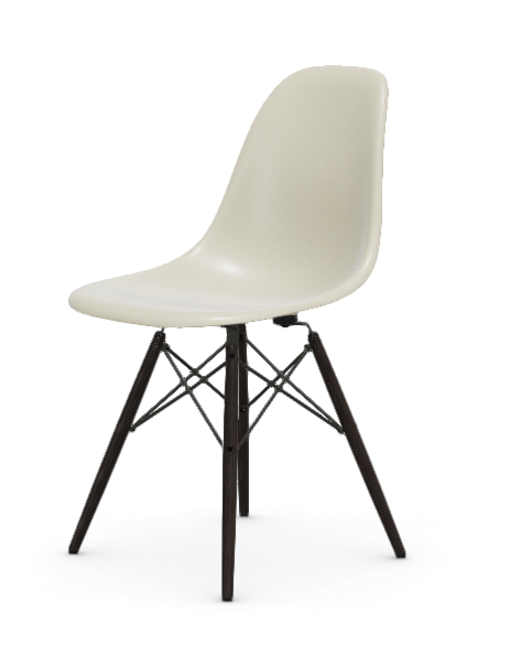 Eames Fiberglass Side chair DSW - esdoorn zwart