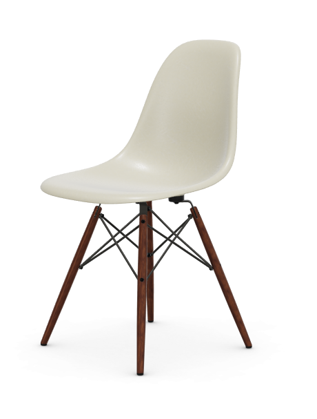 Eames Fiberglass Side chair DSW - esdoorn donker