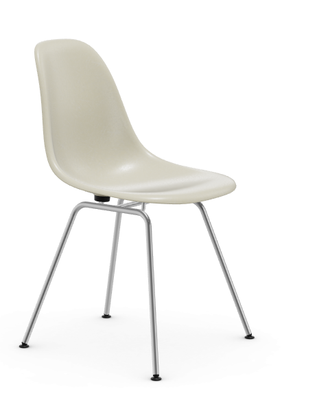 Eames Fiberglass Side chair DSX - verchroomd