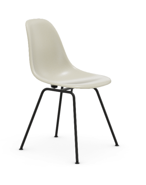 Eames Fiberglass Side chair DSX - zwart