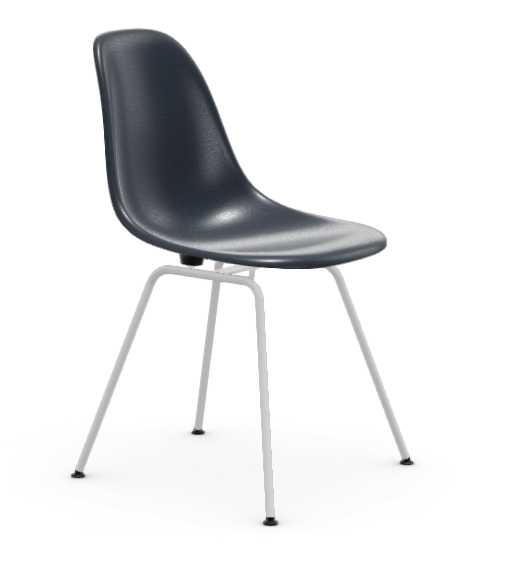 vitra Eames Fiberglass Side chair DSX - wit - Navy Blue