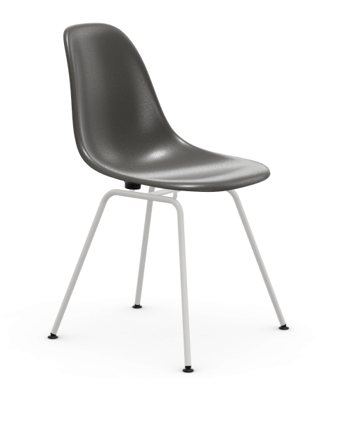 vitra Eames Fiberglass Side chair DSX - wit - elephant hide grey