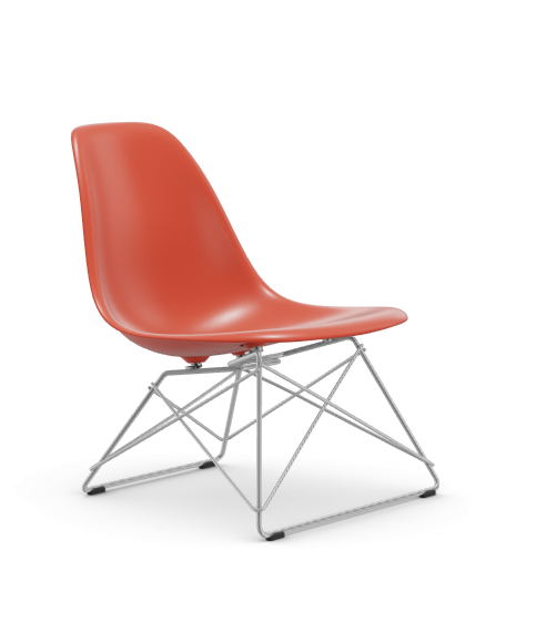 Eames Plastic  Side chair LSR RE - verchroomd