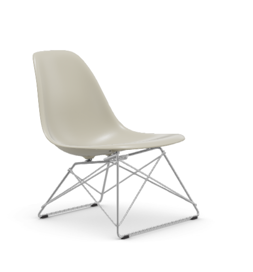 Eames Plastic  Side chair LSR RE - verchroomd