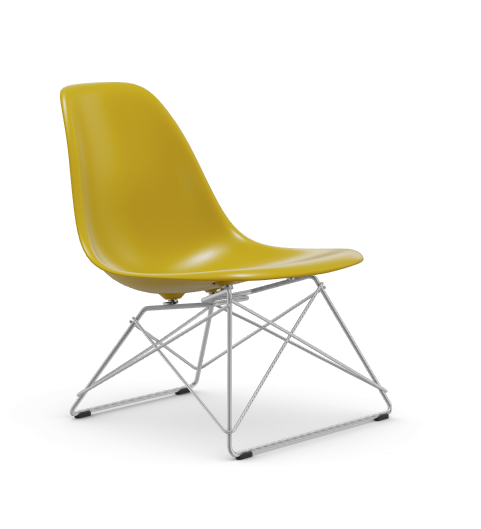 Eames Plastic  Side chair LSR RE - verchroomd