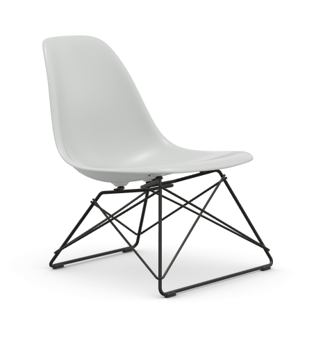 Eames Plastic Side chair LSR RE - zwart