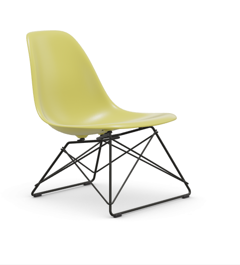 Eames Plastic Side chair LSR RE - zwart