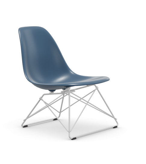 Eames Plastic  Side chair LSR RE - wit