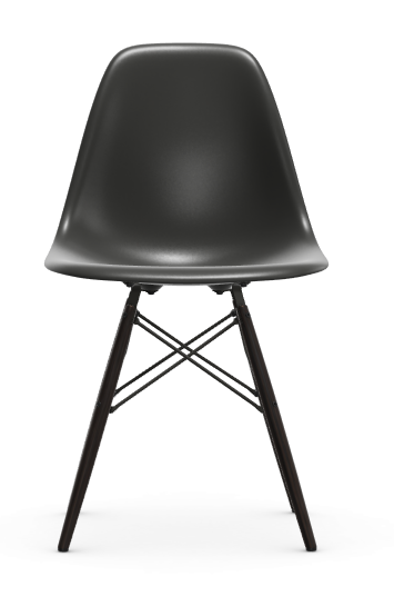 Eames Plastic chair DSW RE - esdoorn zwart