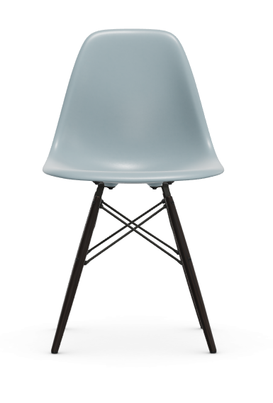 vitra Eames Plastic chair DSW RE - esdoorn zwart - ice grey RE