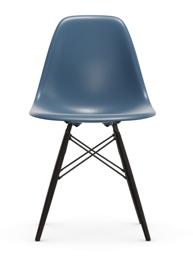 Eames Plastic chair DSW RE - esdoorn zwart