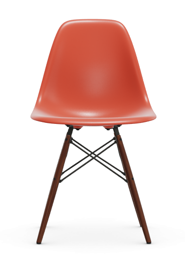 Eames Plastic chair DSW RE - esdoorn donker