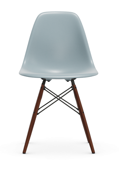 vitra Eames Plastic chair DSW RE - esdoorn donker - ice grey RE