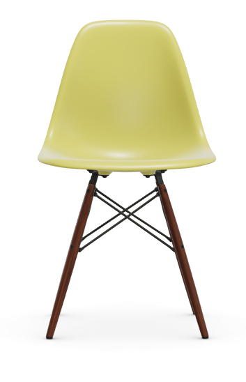 vitra Eames Plastic chair DSW RE - esdoorn donker - citron RE