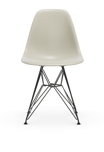 vitra Eames Plastic chair DSR RE - zwart - pebble RE