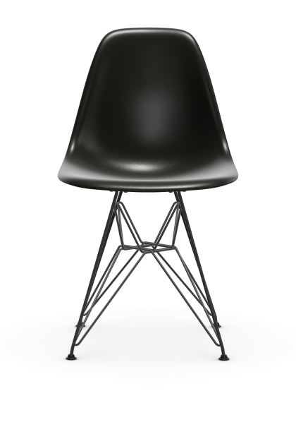 Eames Plastic chair DSR RE - zwart