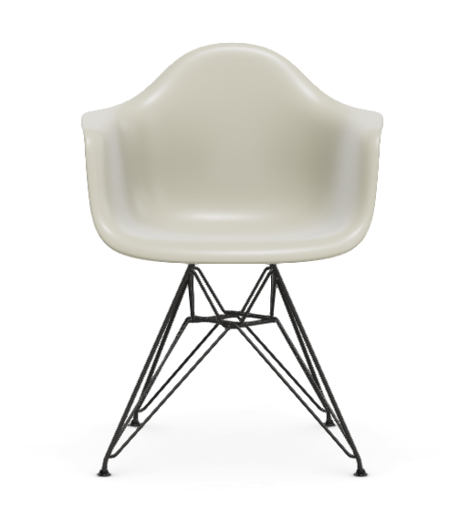 Eames Plastic Armchair  DAR RE - zwart