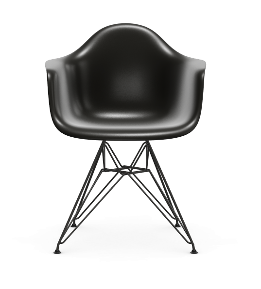 Eames Plastic Armchair  DAR RE - zwart