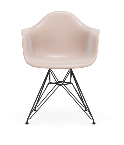 Eames Plastic Armchair  DAR RE - zwart