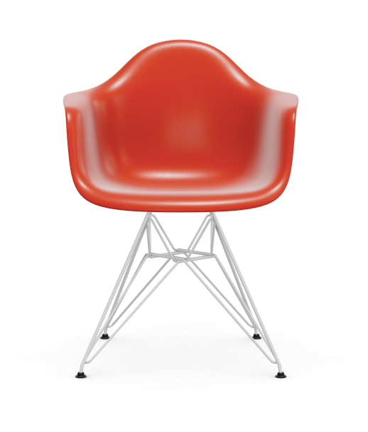 Eames Plastic Armchair  DAR RE - wit