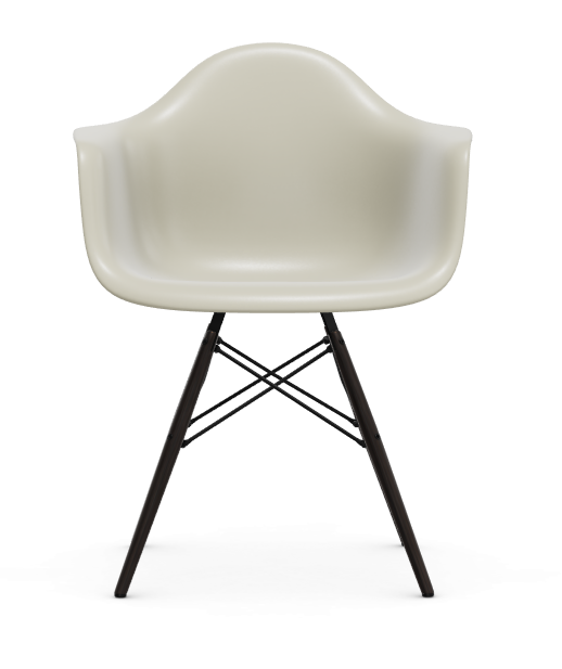 Eames Plastic Armchair DAW RE -  esdoorn zwart